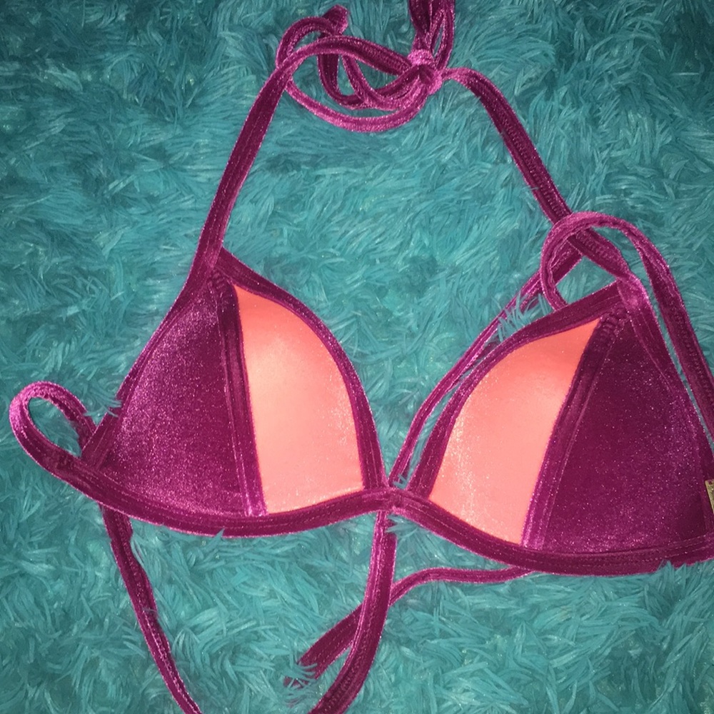 Pink & purple swim top
